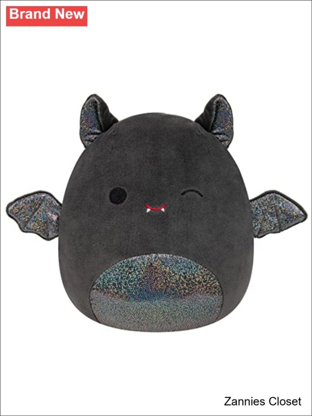 👻 Squishmallows Emily Bat 8-Inch Plush Sparkly Ears Ultrasoft Jazwares